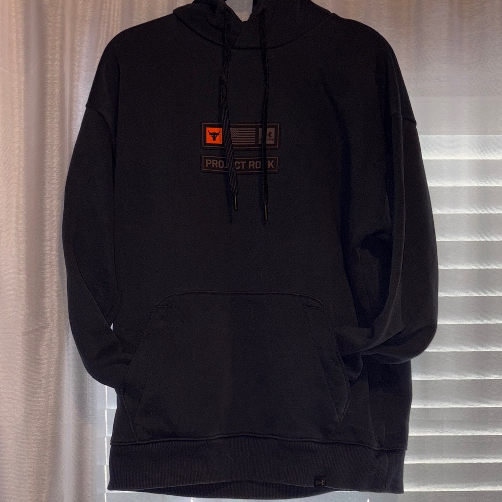 Under Armour Project Rock Black Hoodie Medium
